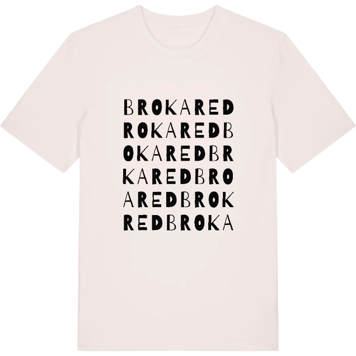 Brokared ordlek t-shirt – t-shirt från PinShirt