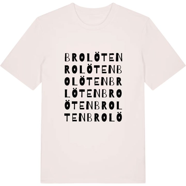 Brolöten ordlek t-shirt – t-shirt från PinShirt