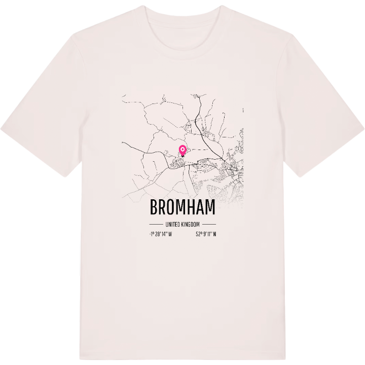 Bromham karta t-shirt – t-shirt från PinShirt
