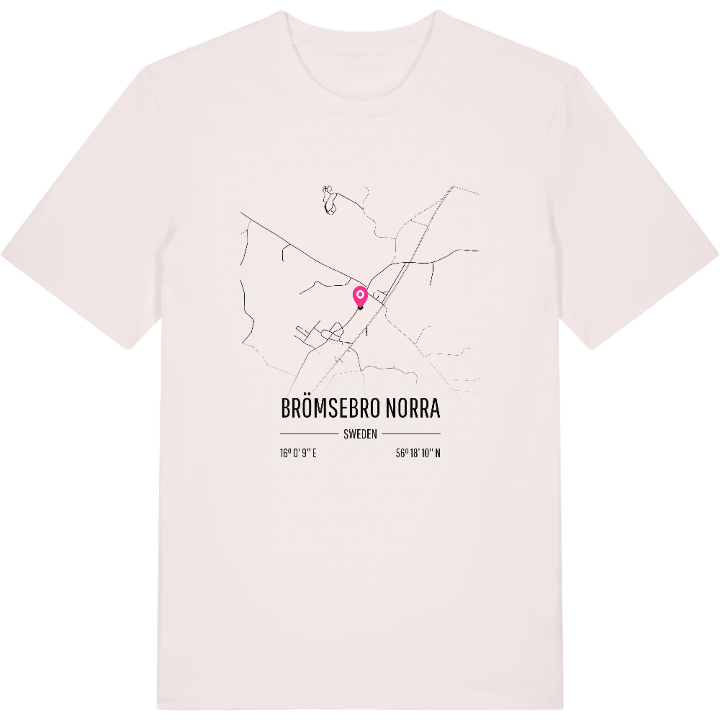 Brömsebro Norra karta t-shirt – t-shirt från PinShirt