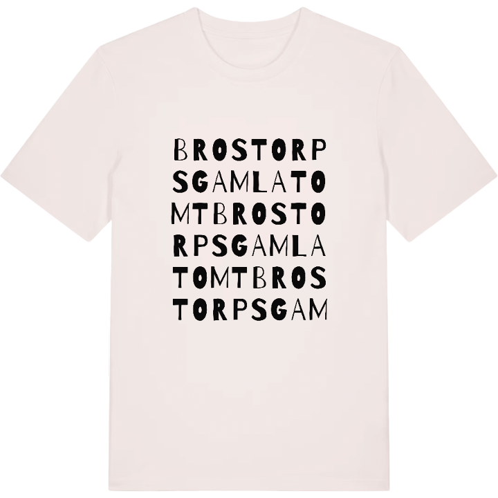 Brostorps gamla tomt ordlek t-shirt – t-shirt från PinShirt