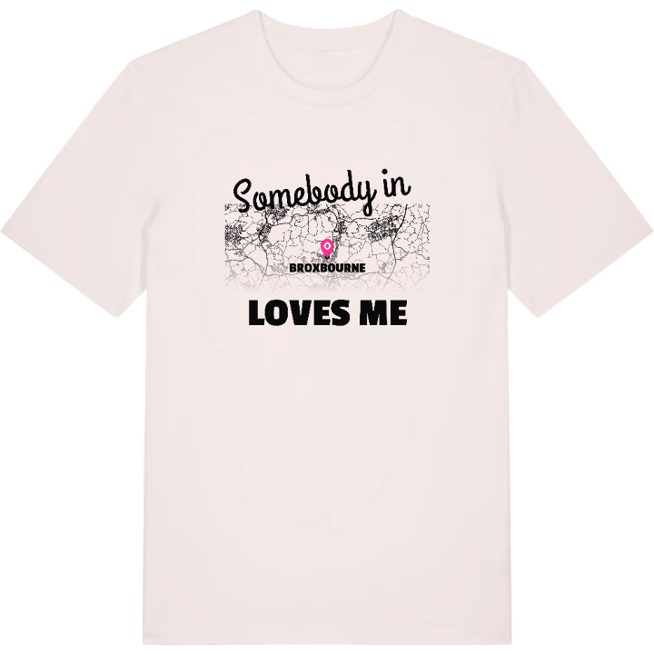 Någon i Broxbourne älskar mig t-shirt – t-shirt från PinShirt