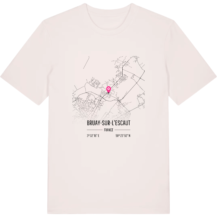 Bruay-sur-l'Escaut karta t-shirt – t-shirt från PinShirt
