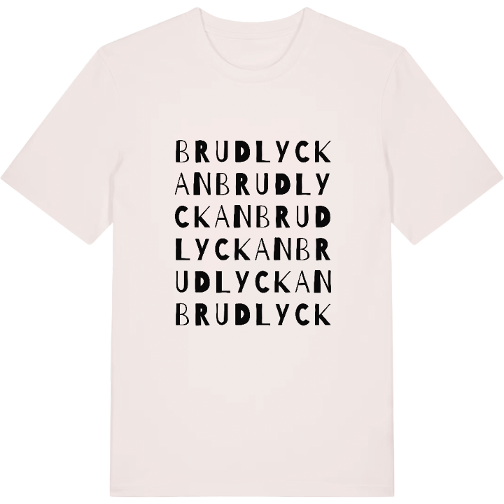 Brudlyckan ordlek t-shirt – t-shirt från PinShirt