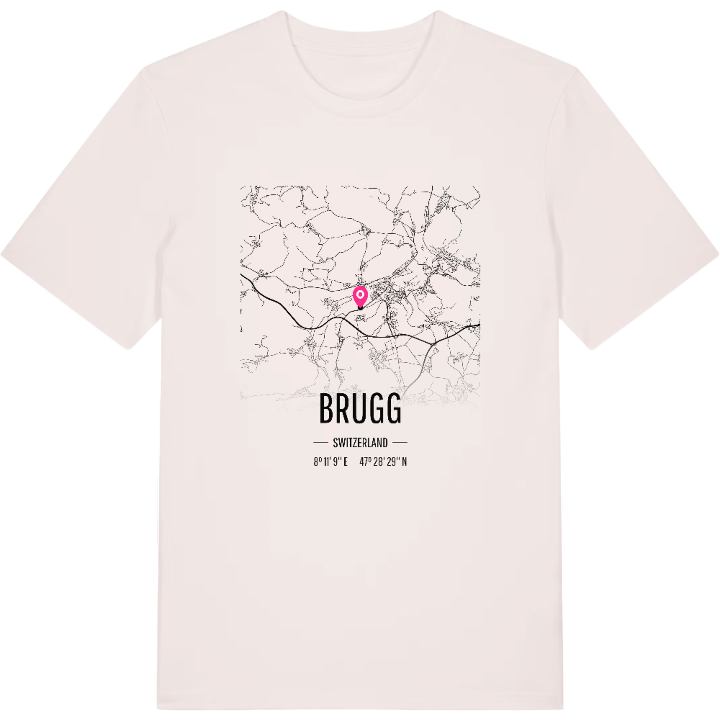 Brugg karta t-shirt – t-shirt från PinShirt