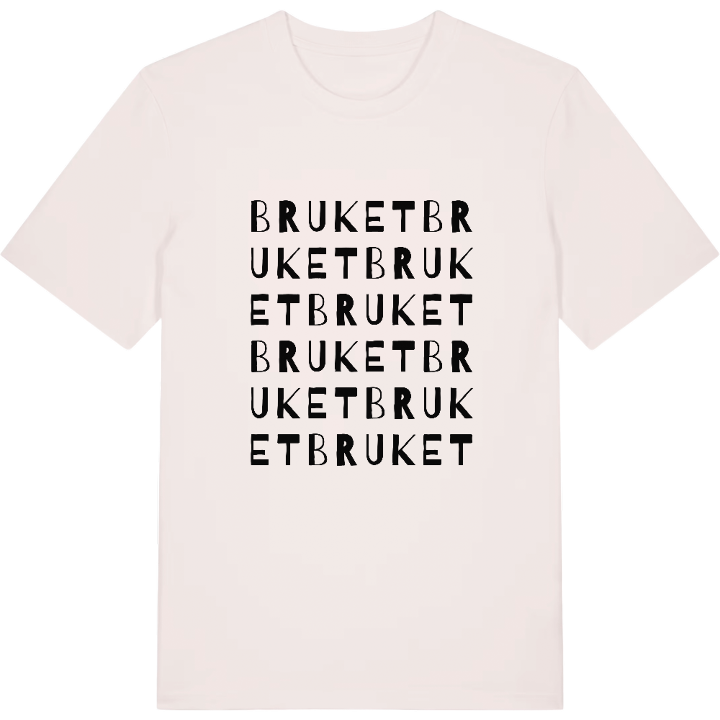 Bruket ordlek t-shirt – t-shirt från PinShirt