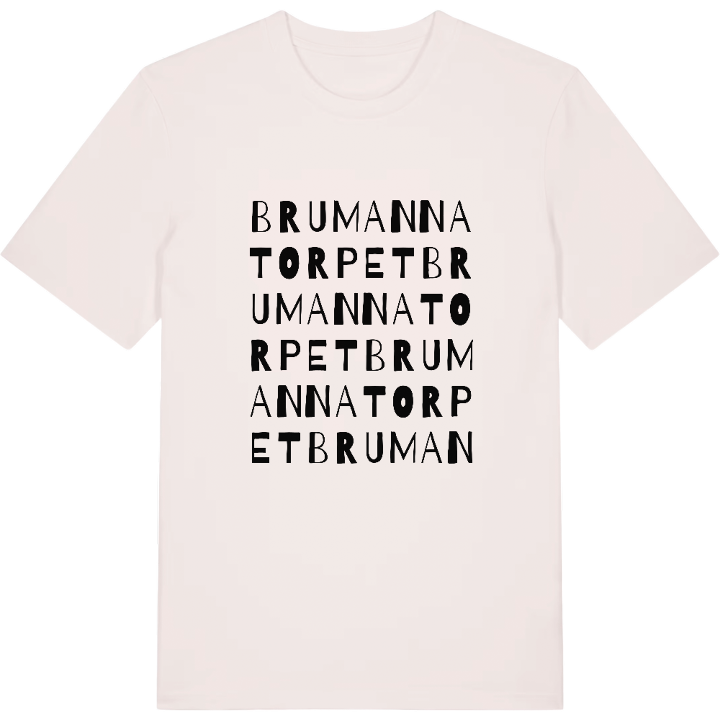 Brumannatorpet ordlek t-shirt – t-shirt från PinShirt