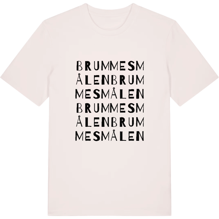 Brummesmålen ordlek t-shirt – t-shirt från PinShirt