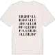 Brunfall ordlek t-shirt