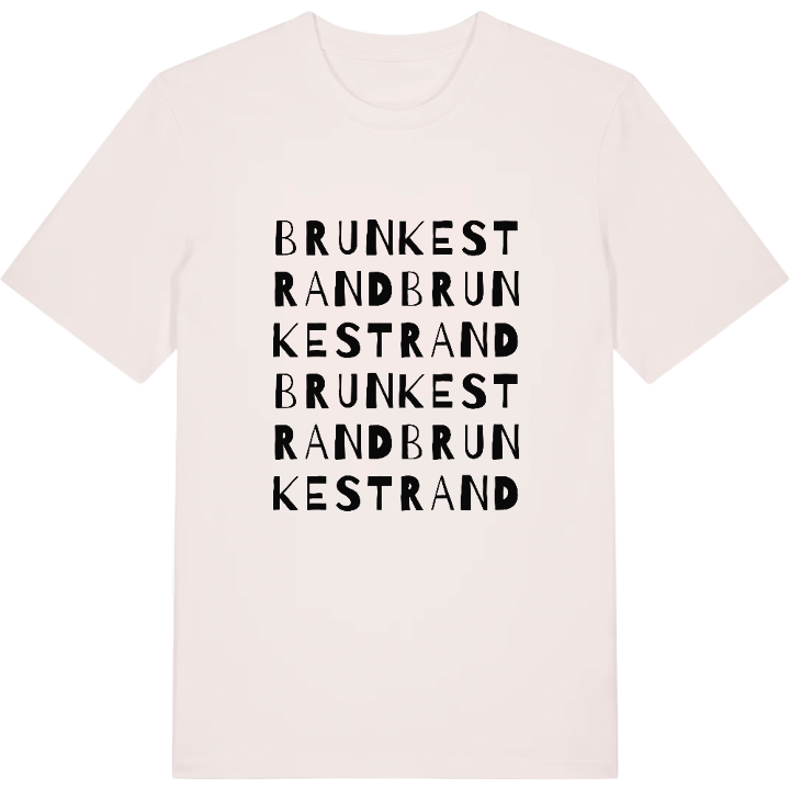 Brunkestrand ordlek t-shirt – t-shirt från PinShirt
