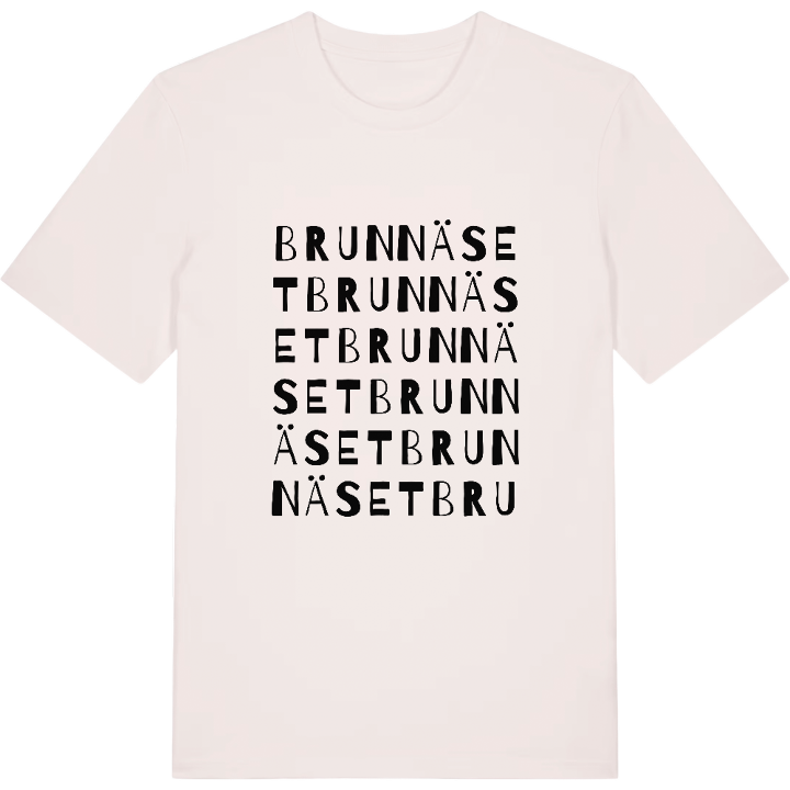 Brunnäset ordlek t-shirt – t-shirt från PinShirt