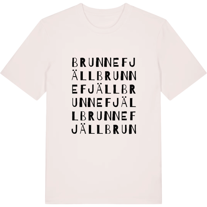 Brunnefjäll ordlek t-shirt – t-shirt från PinShirt