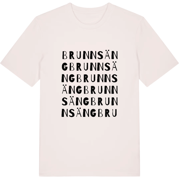 Brunnsäng ordlek t-shirt – t-shirt från PinShirt