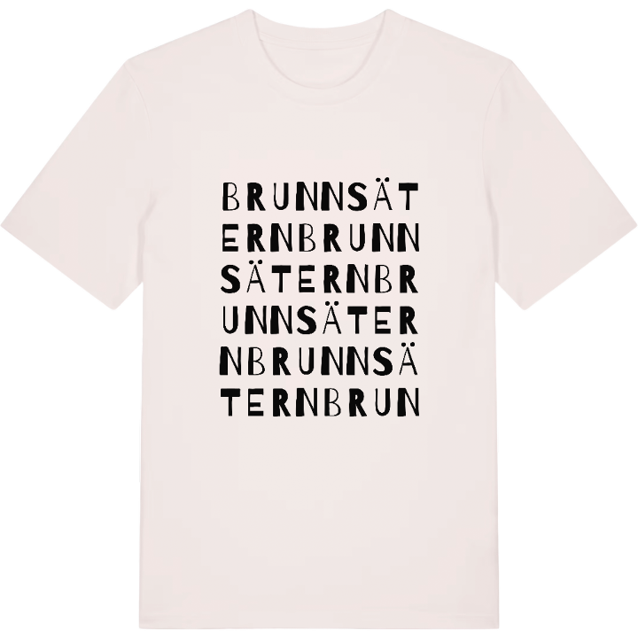 Brunnsätern ordlek t-shirt – t-shirt från PinShirt