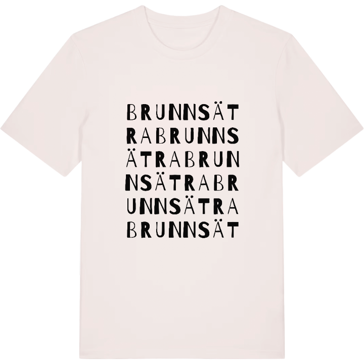 Brunnsätra ordlek t-shirt – t-shirt från PinShirt