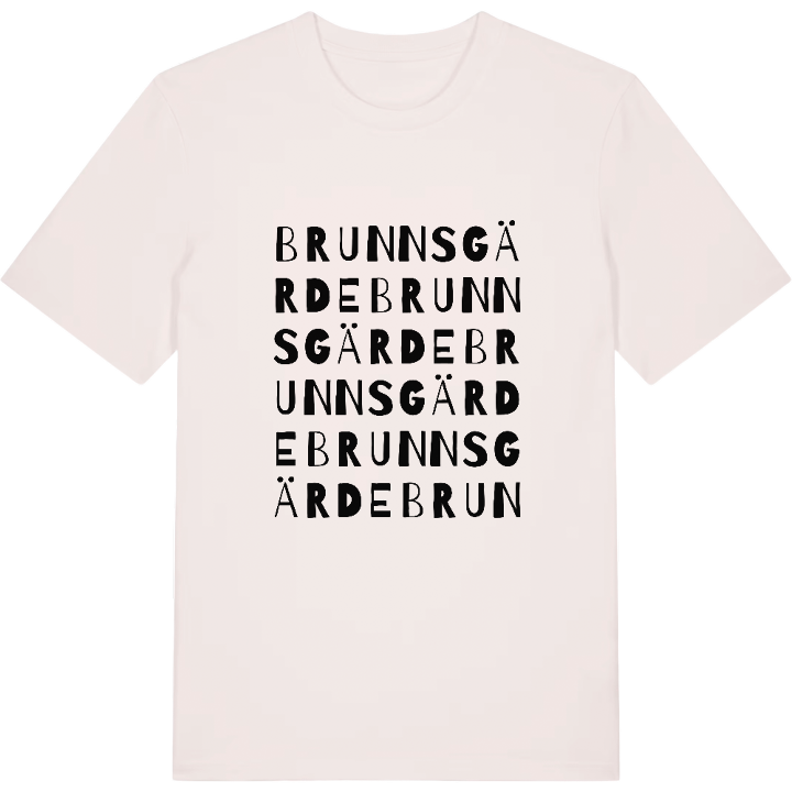 Brunnsgärde ordlek t-shirt – t-shirt från PinShirt