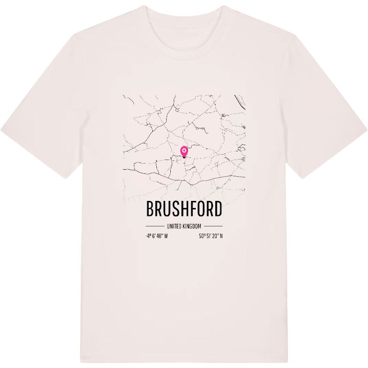Brushford karta t-shirt – t-shirt från PinShirt