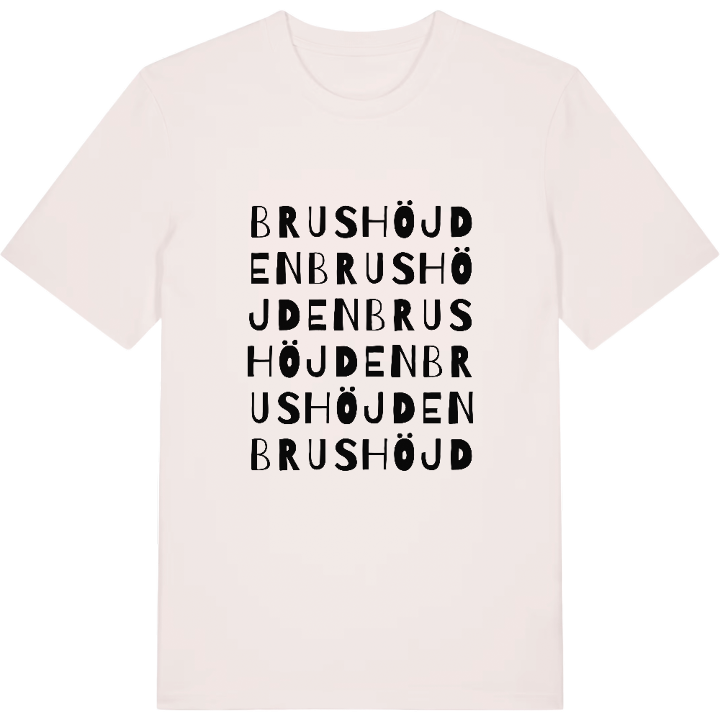 Brushöjden ordlek t-shirt – t-shirt från PinShirt