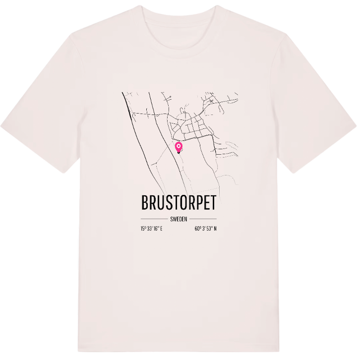 Brustorpet karta t-shirt – t-shirt från PinShirt