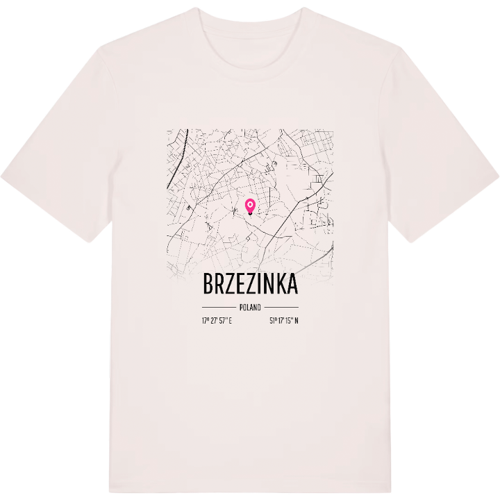 Brzezinka karta t-shirt – t-shirt från PinShirt