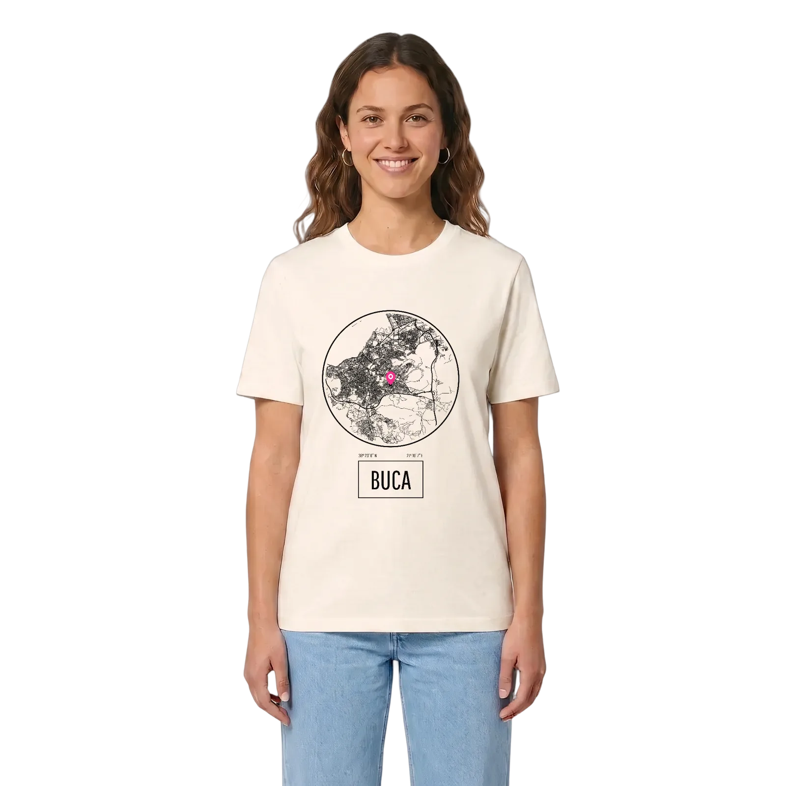 Buca t-shirt – Vintage White, i miljö