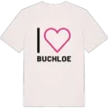Jag älskar Buchloe t-shirt stort tryck