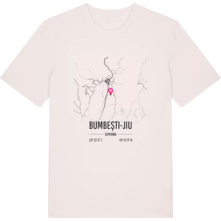 Bumbești-Jiu karta t-shirt – t-shirt från PinShirt