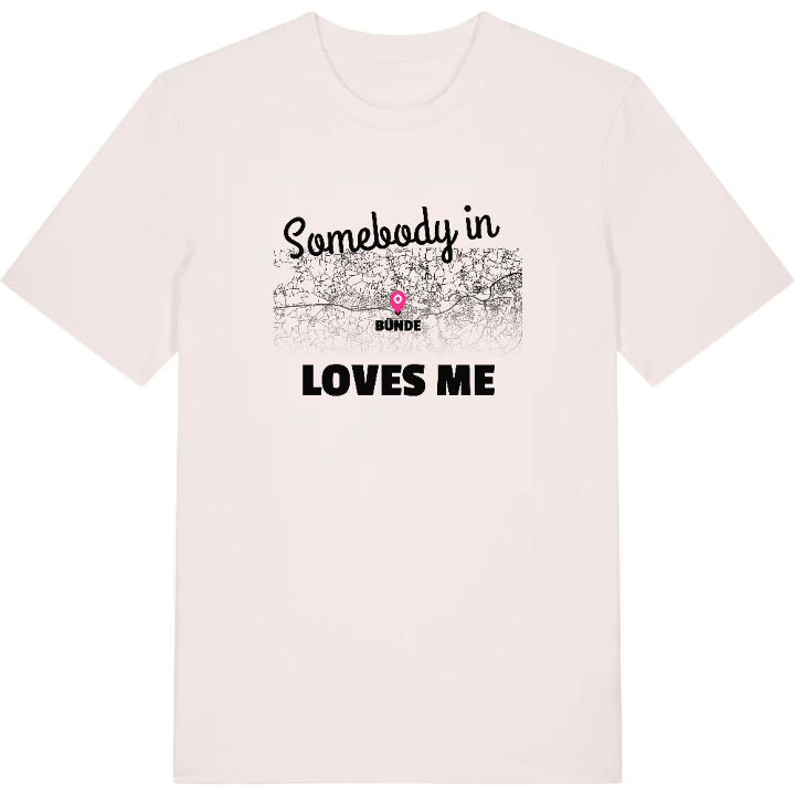 Någon i Bünde älskar mig t-shirt – t-shirt från PinShirt