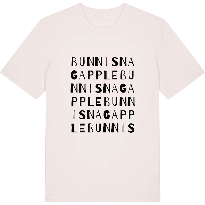 Bunnisnagapple ordlek t-shirt – t-shirt från PinShirt