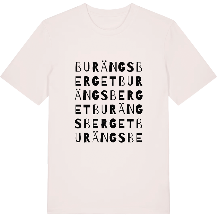 Burängsberget ordlek t-shirt – t-shirt från PinShirt