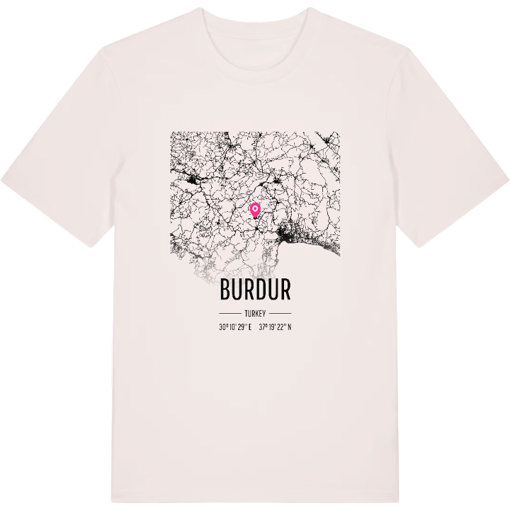 Burdur karta t-shirt – t-shirt från PinShirt