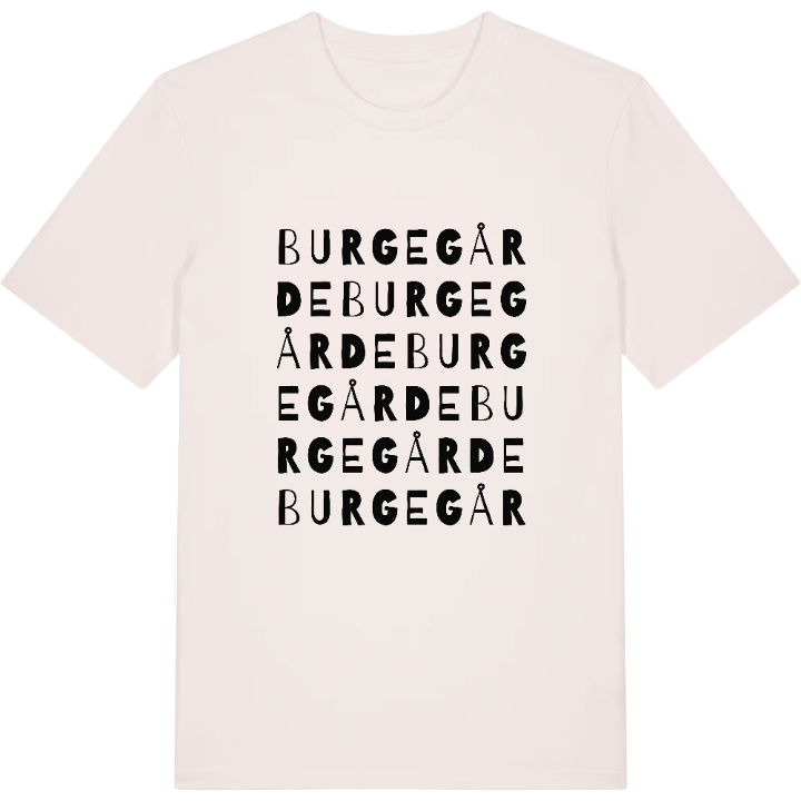 Burgegårde ordlek t-shirt – t-shirt från PinShirt