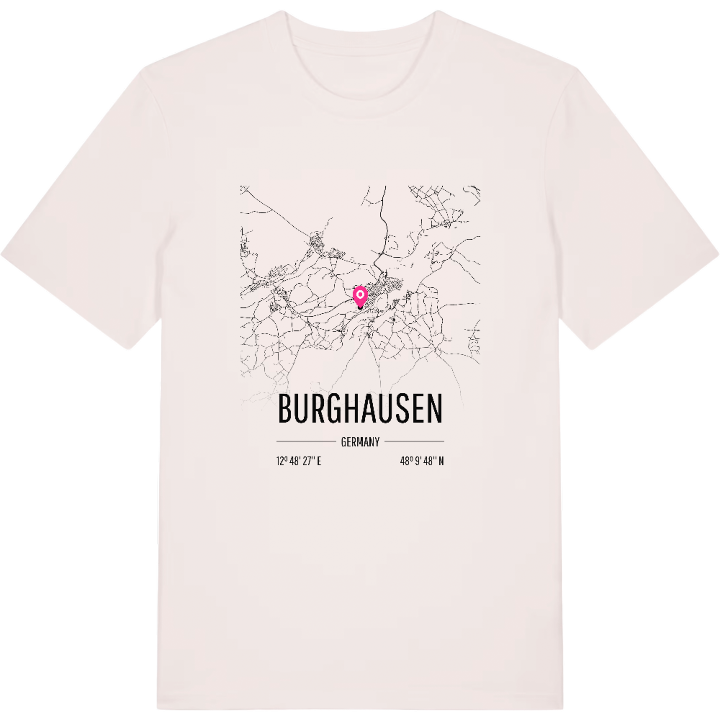 Burghausen karta t-shirt – t-shirt från PinShirt