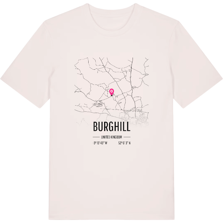 Burghill karta t-shirt – t-shirt från PinShirt