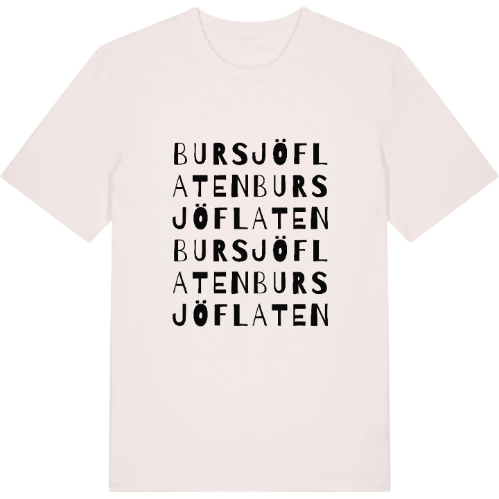 Bursjöflaten ordlek t-shirt – t-shirt från PinShirt