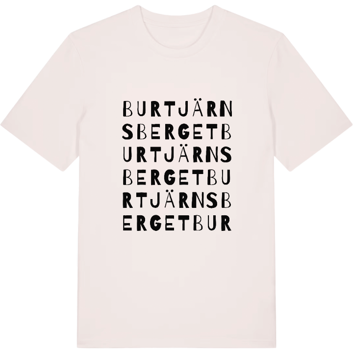Burtjärnsberget ordlek t-shirt – t-shirt från PinShirt