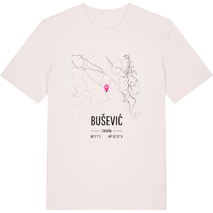 Bušević karta t-shirt – t-shirt från PinShirt