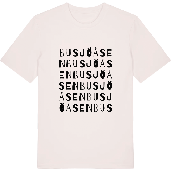 Busjöåsen ordlek t-shirt – t-shirt från PinShirt