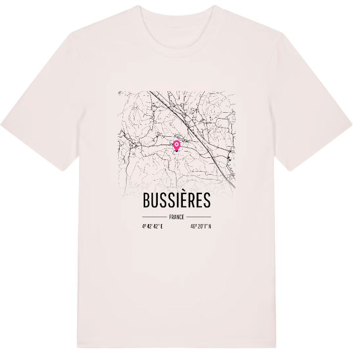Bussières karta t-shirt – t-shirt från PinShirt