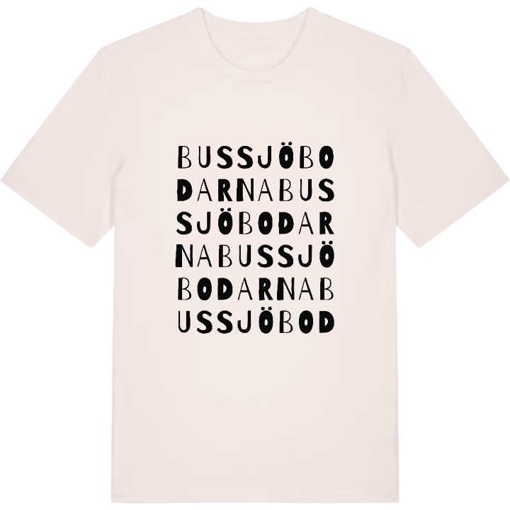 Bussjöbodarna ordlek t-shirt – t-shirt från PinShirt