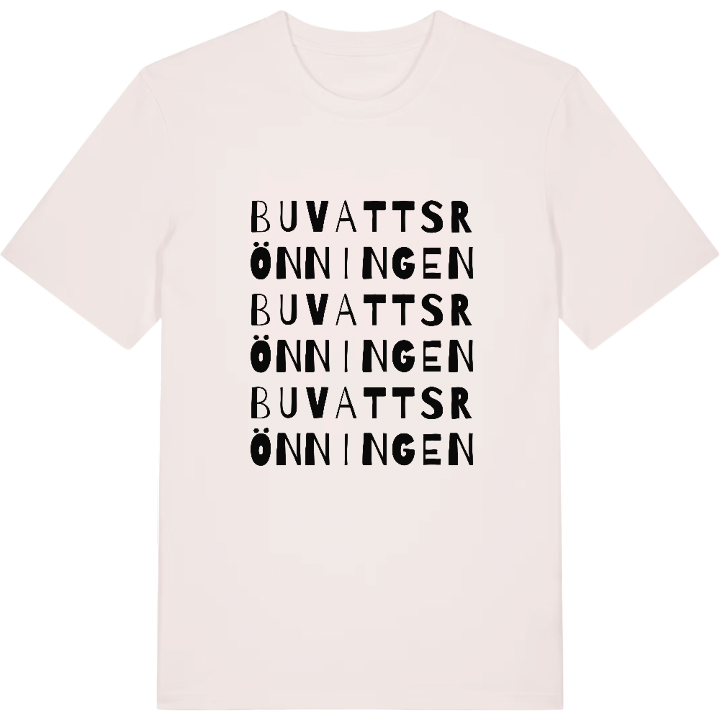 Buvattsrönningen ordlek t-shirt – t-shirt från PinShirt