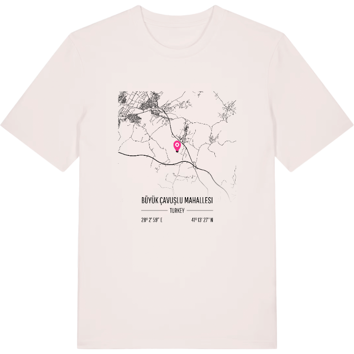 Büyük Çavuşlu Mahallesi karta t-shirt – t-shirt från PinShirt
