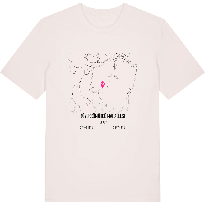 Büyükkömürcü Mahallesi karta t-shirt – t-shirt från PinShirt