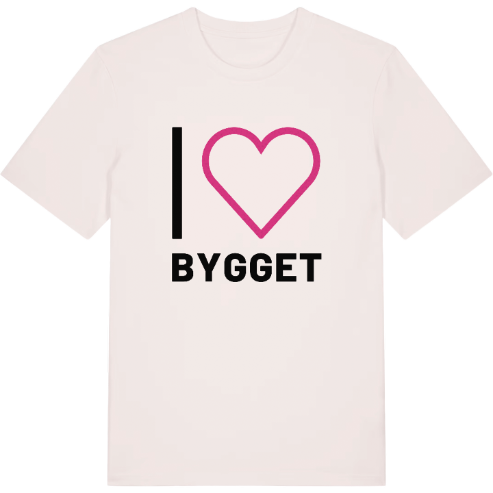 Jag älskar Bygget t-shirt stort tryck – t-shirt från PinShirt