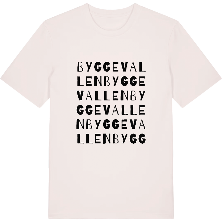 Byggevallen ordlek t-shirt – t-shirt från PinShirt