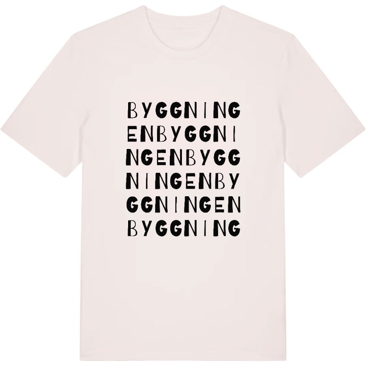 Byggningen ordlek t-shirt – t-shirt från PinShirt