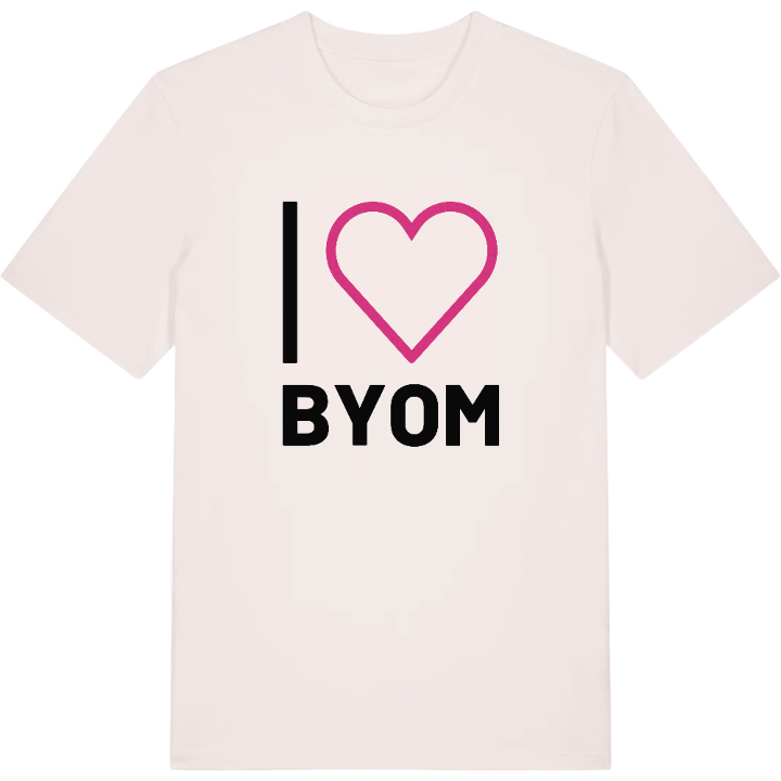 Jag älskar Byom t-shirt stort tryck – t-shirt från PinShirt