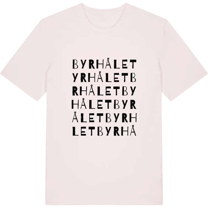Byrhålet ordlek t-shirt – t-shirt från PinShirt