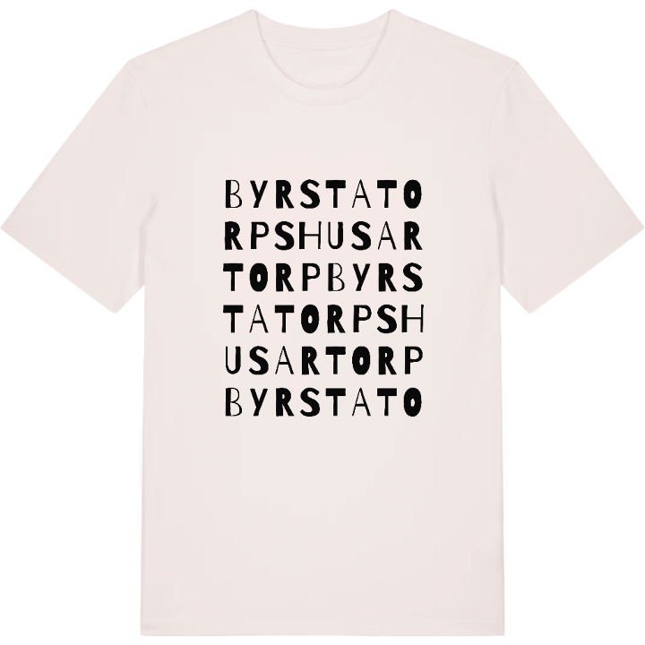 Byrstatorps husartorp ordlek t-shirt – t-shirt från PinShirt