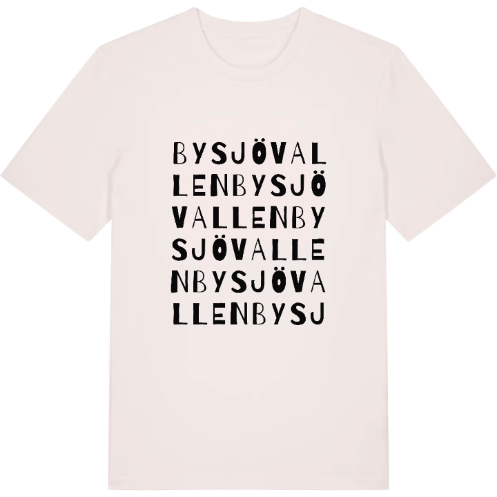 Bysjövallen ordlek t-shirt – t-shirt från PinShirt